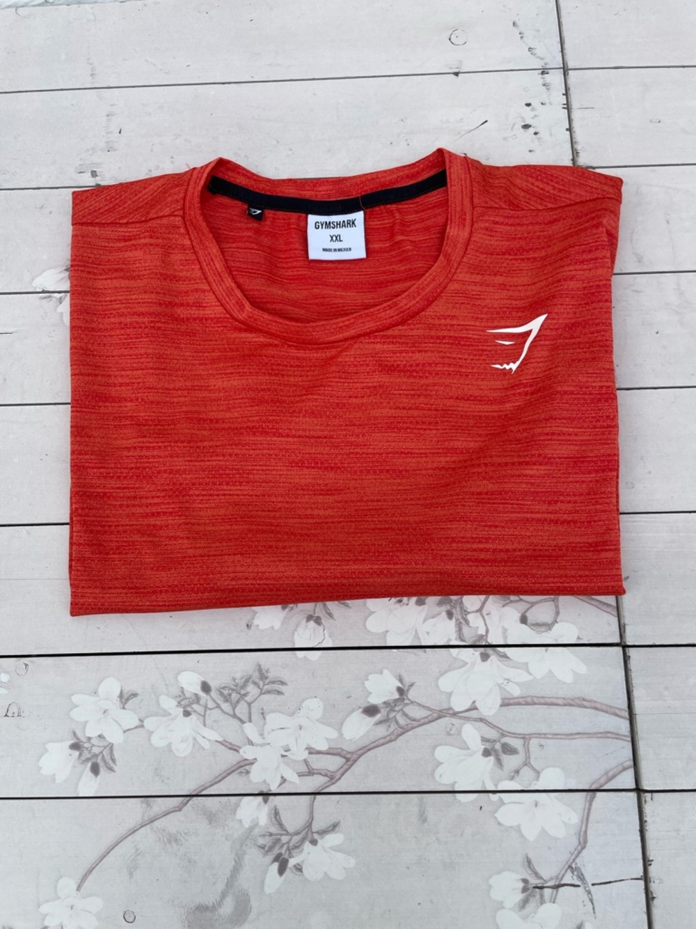 Gymshark Orange-Red Short Sleeve Performance Tee